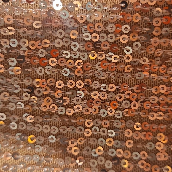 Lulus Sparkling Glimpse Rose Gold Sequin Sleeveless Cami Top NWT - Picture 7 of 11